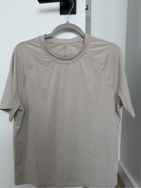 YPB Lightweight Short Sleeve Crew in Beige